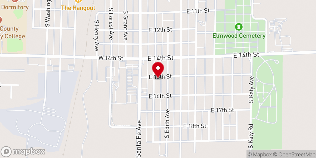 Map showing location of Highland Avenue UB Church