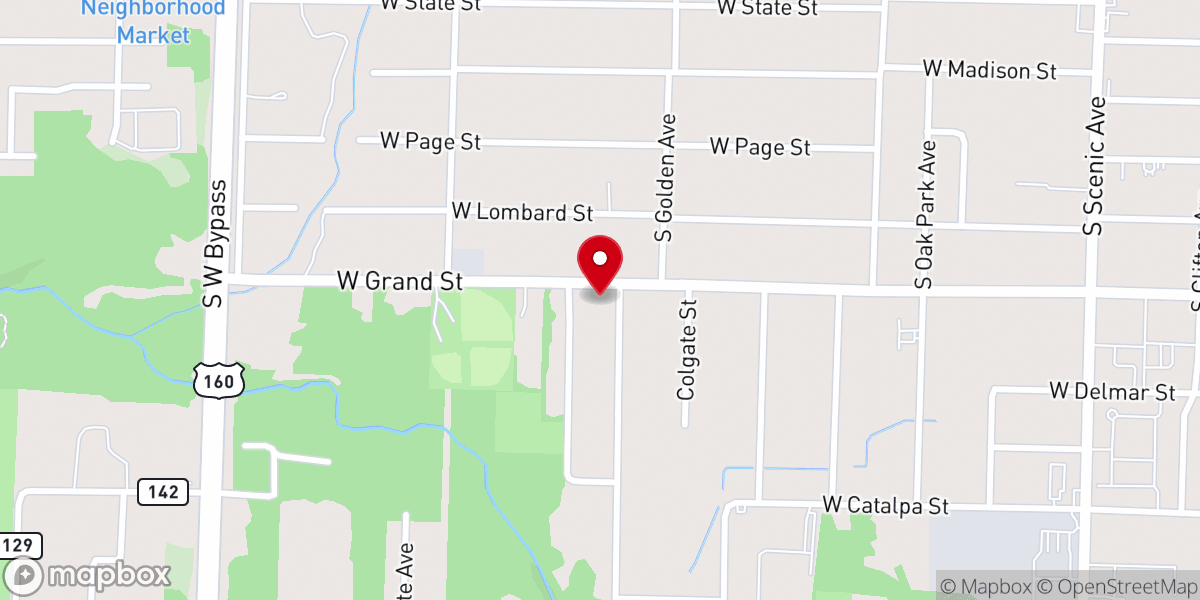 Map showing location of Promise Church