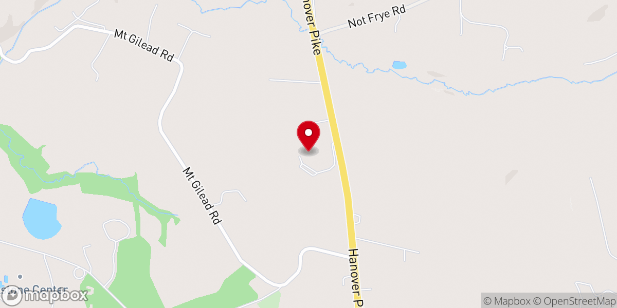 Map showing location of Living Hope Baptist Church