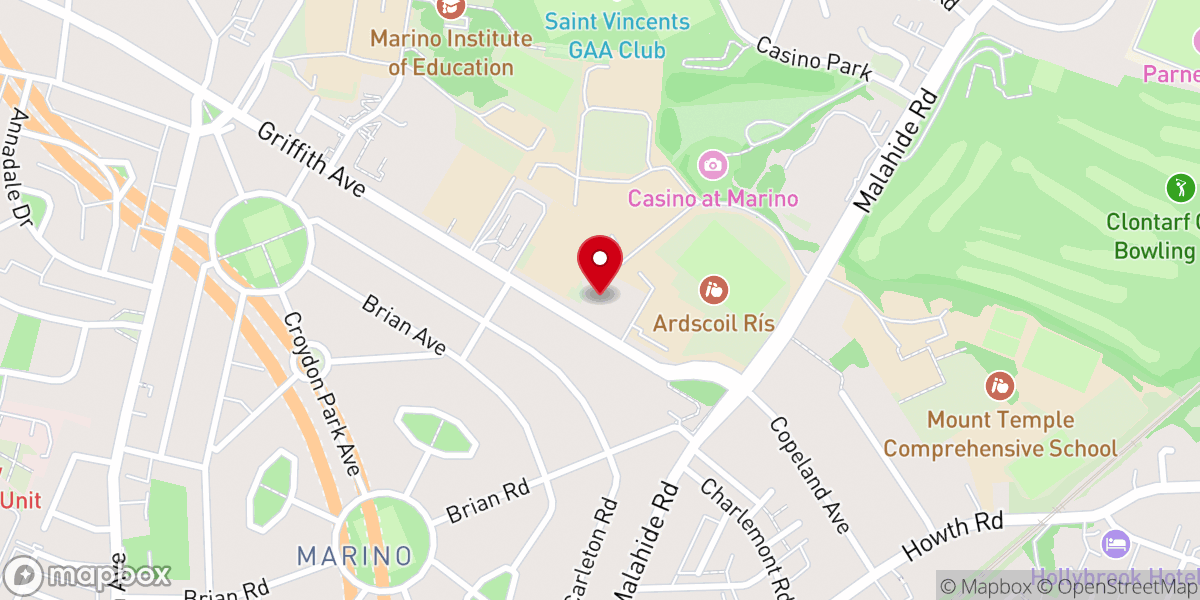 Map showing location of Parish of Marino