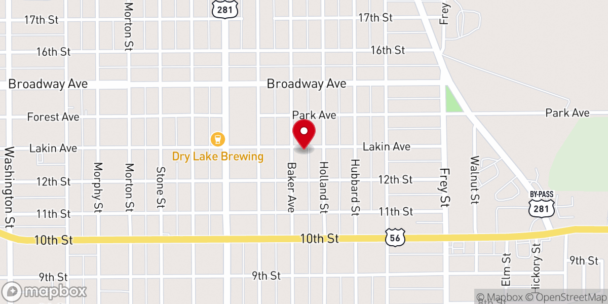 Map showing location of First Church of God
