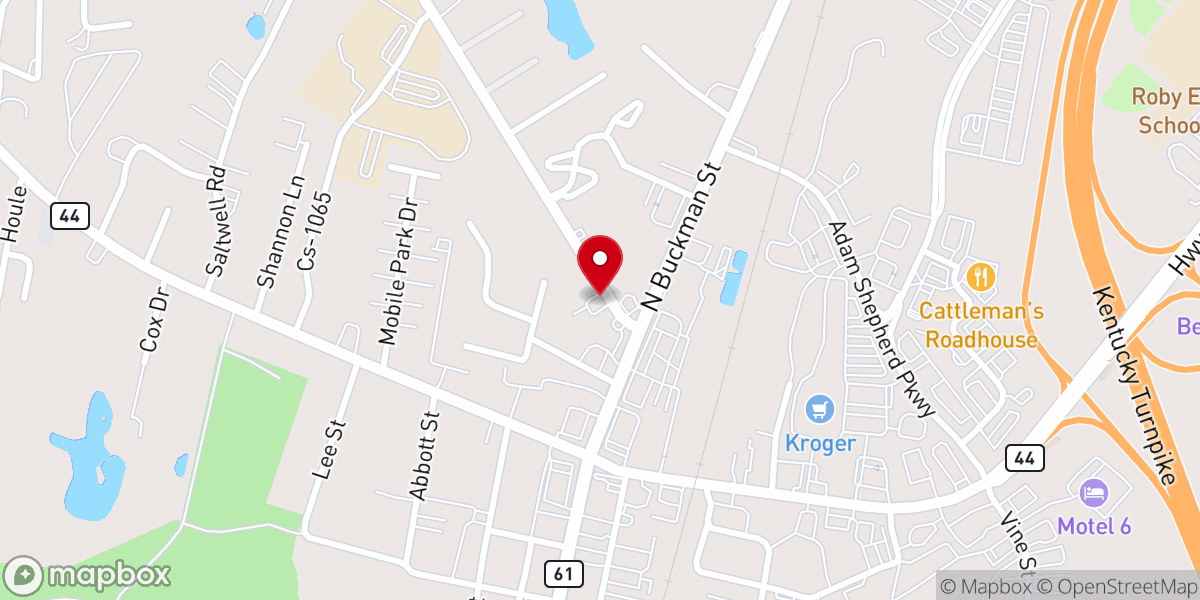 Map showing location of Mt. Zion Baptist Church