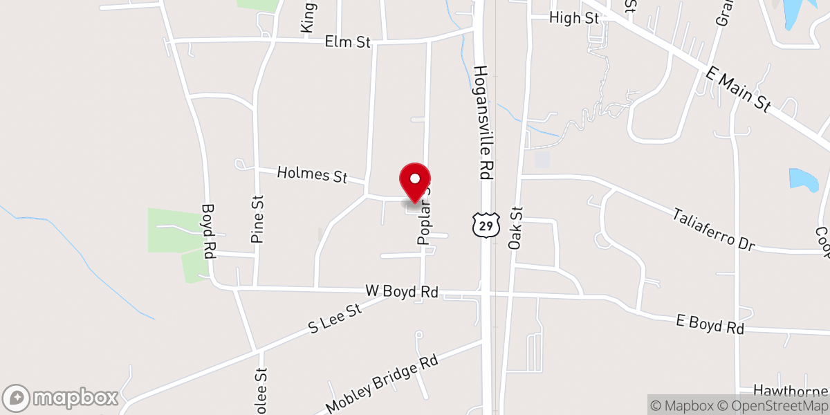 Map showing location of St. Paul AME Church
