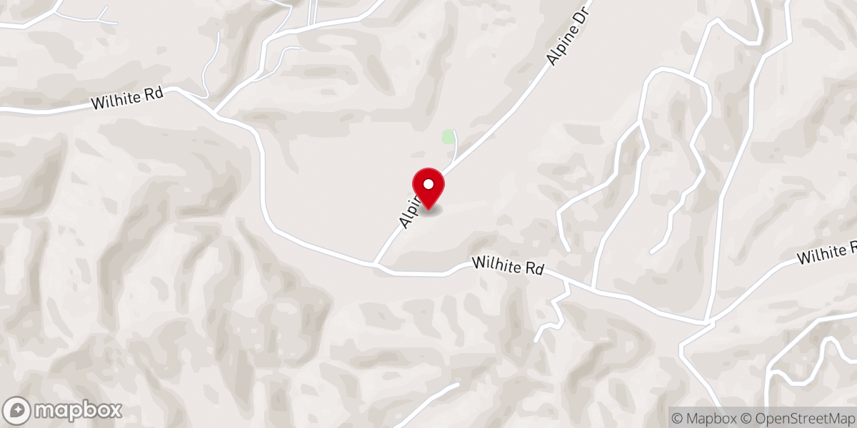 Map showing location of Wilhite Church