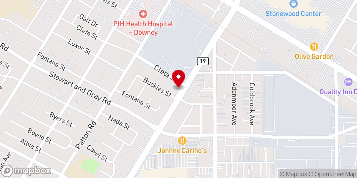 Map showing location of Companerismo Cristiano Foursquare Church Office