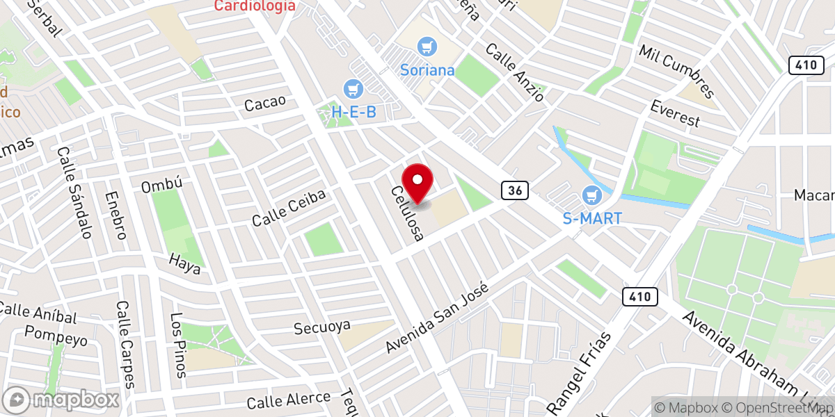 Map showing location of Parroquia Nuestra SeÑOra De Guadalupe Reina Del Trabajo