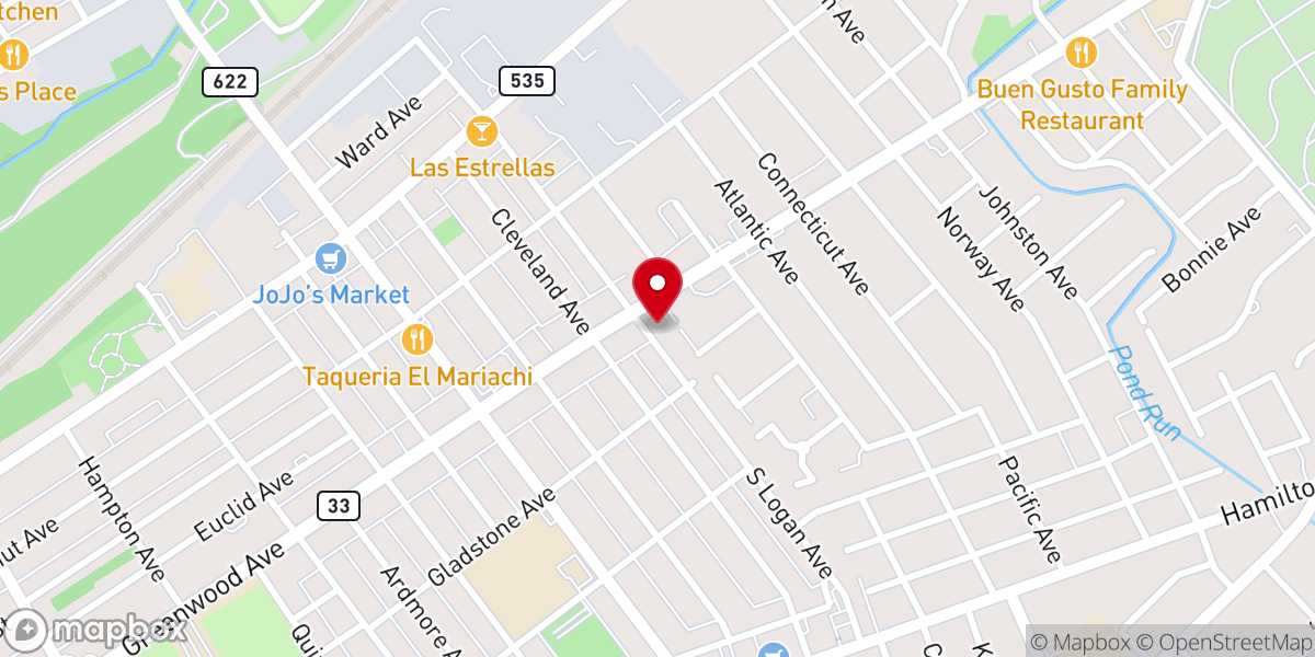 Map showing location of First Haitian Church of God