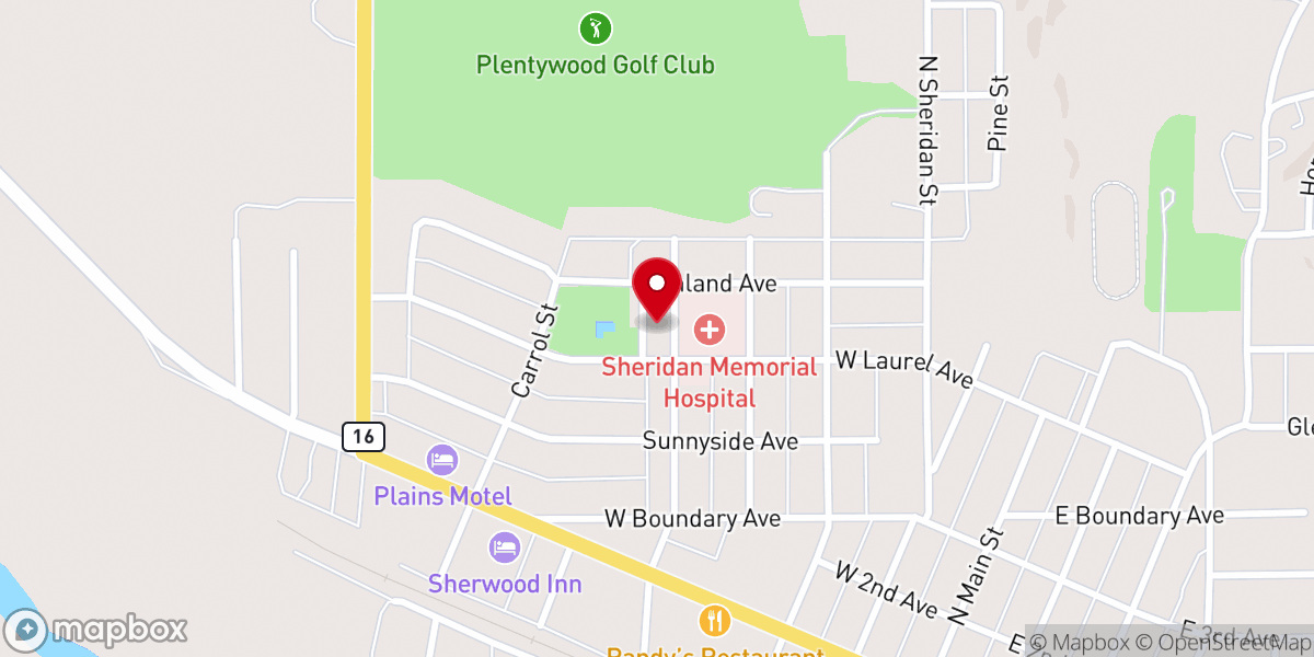 Map showing location of Plentywood Seventh-Day Adventist Church