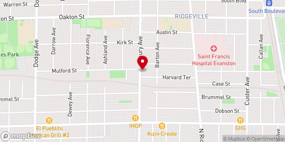 Map showing location of New Beginnings North Shore Church