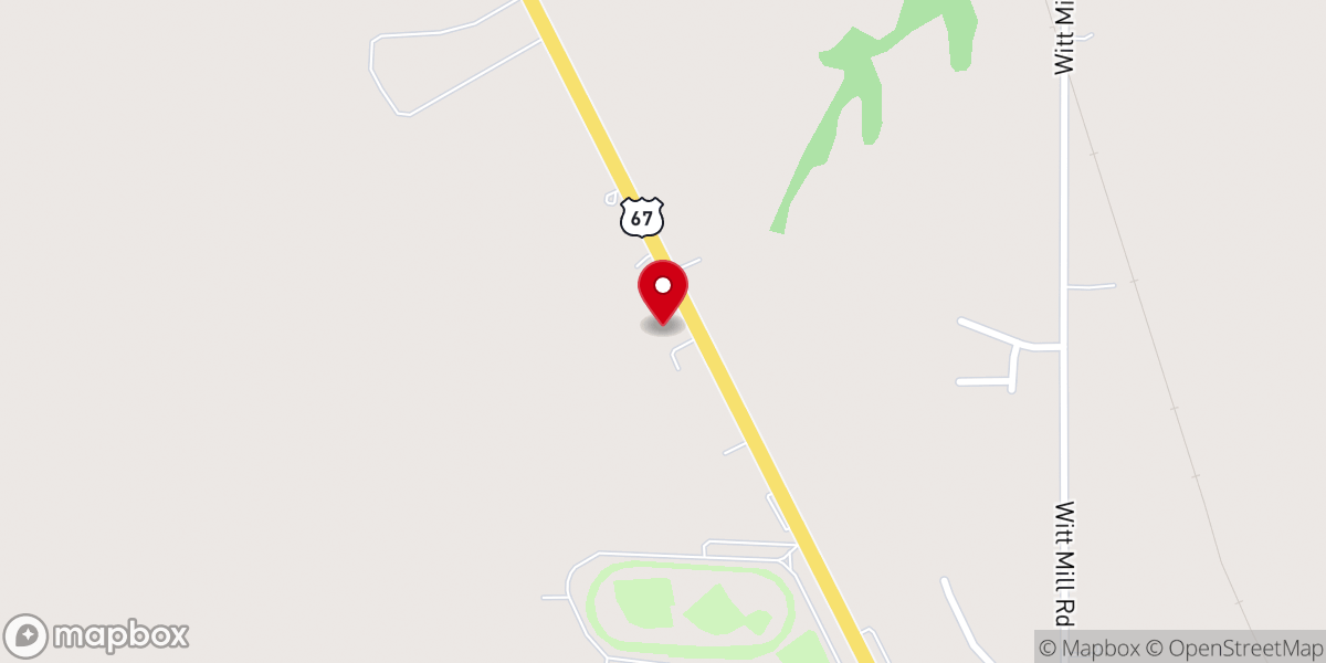 Map showing location of Jerseyville Church of Christ