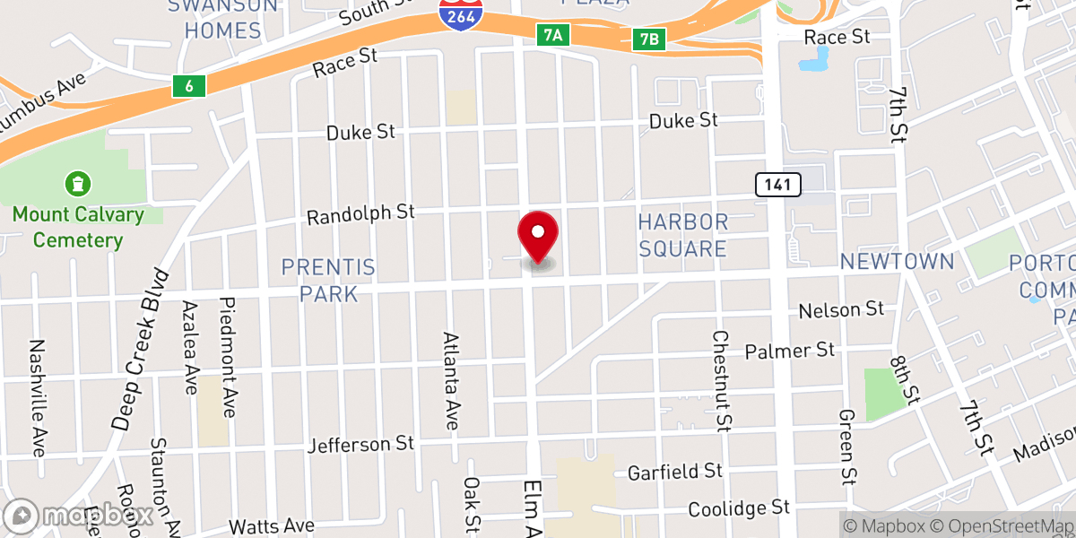 Map showing location of Prentiss Park Seventh Day Adventist Church