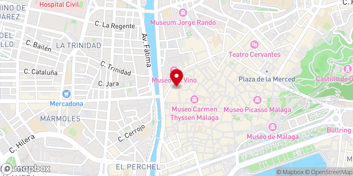 Map showing location of Iglesia de Santa María Reina y Madre