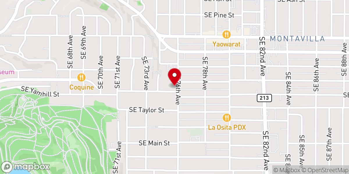 Map showing location of Ascension Catholic Church