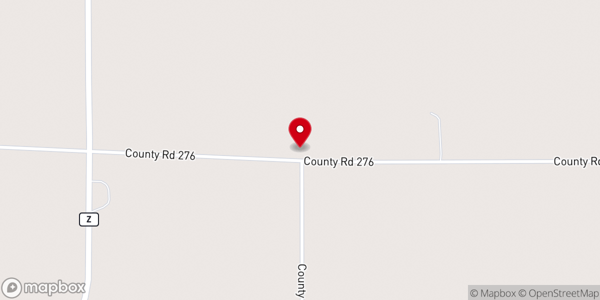 Map showing location of Cosby Zion United Methodist