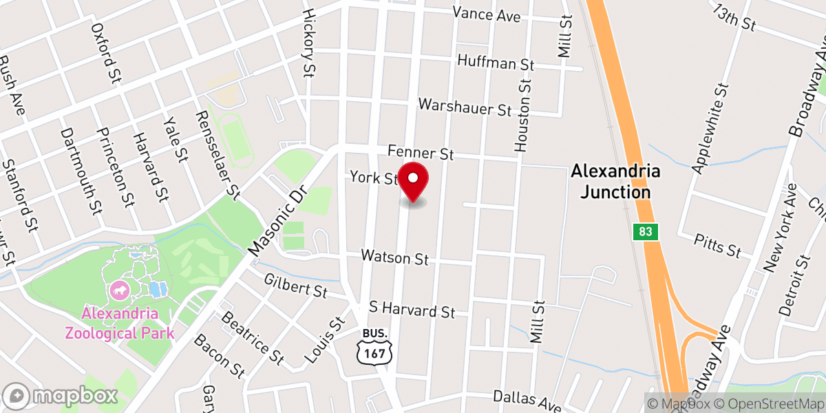 Map showing location of Nazarene Missionary Baptist