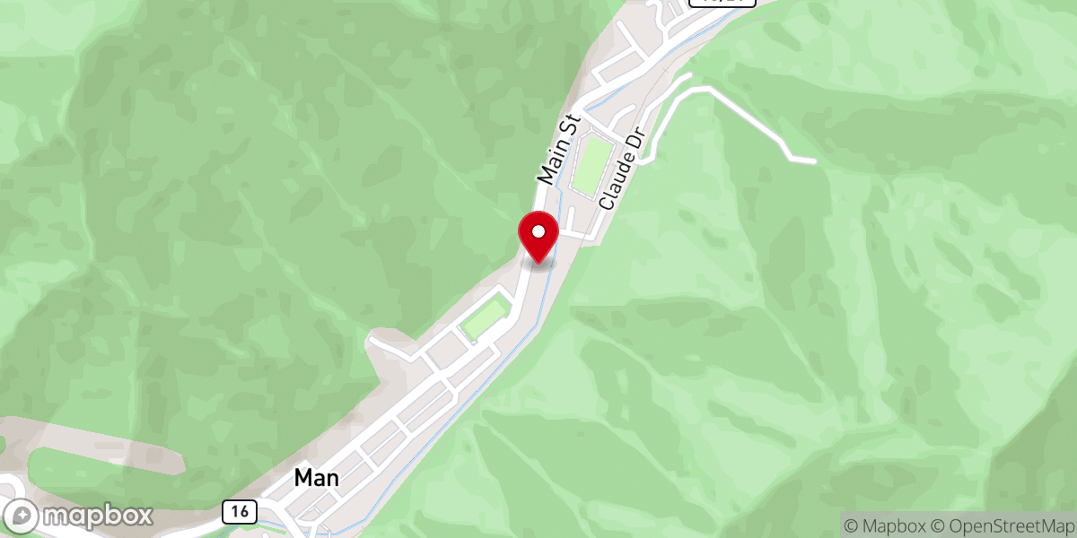 Map showing location of Man Church of God