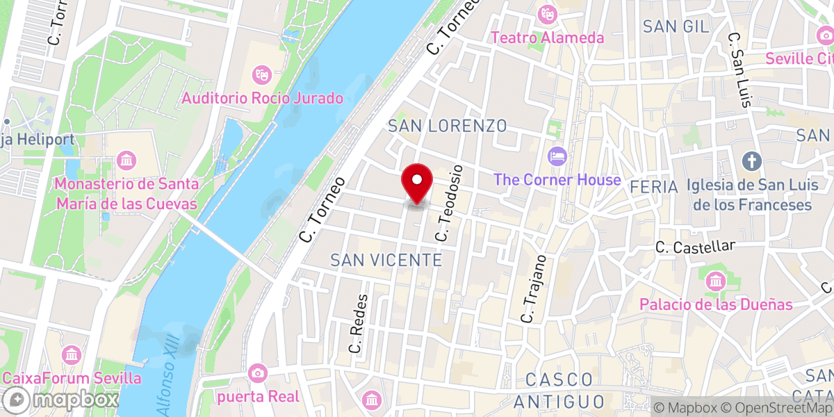 Map showing location of Convento De Santo Tomás De Aquino (Dominicos)