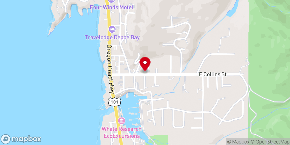 Map showing location of Bayside Chapel