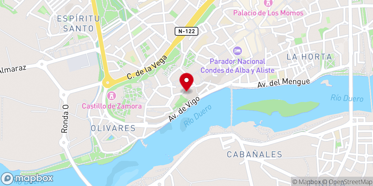 Map showing location of Convento Religiosas Marinas