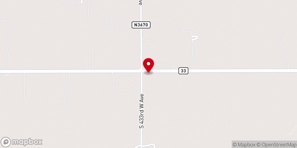 Map showing location of Happy Corner Church of God