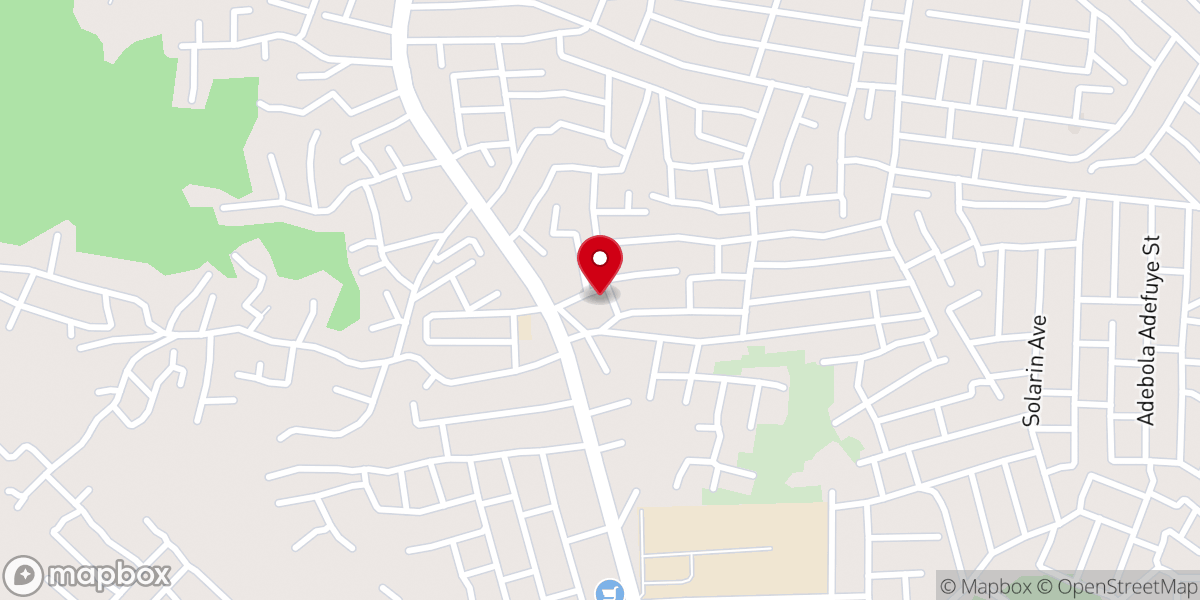 Map showing location of Upper Room Baptist Church, Amazing Grace Parish