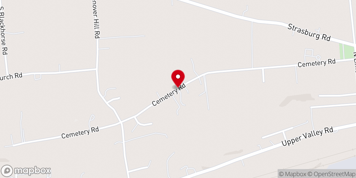 Map showing location of Parish Center & Youth Ministry