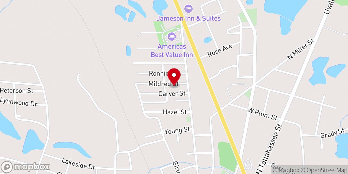 Map showing location of House of God Church