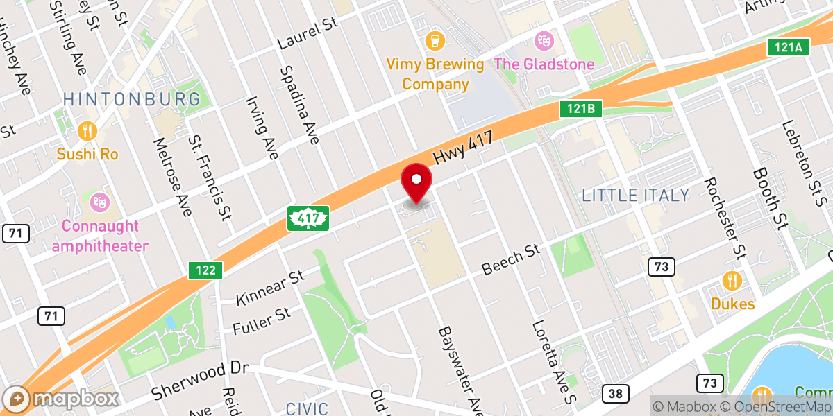 Map showing location of St. Mary's Parish