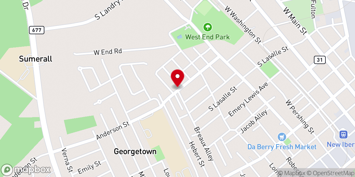 Map showing location of Anderson Street Church-Christ