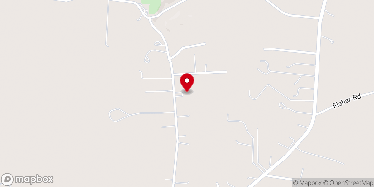 Map showing location of Bridge Hill Baptist Church