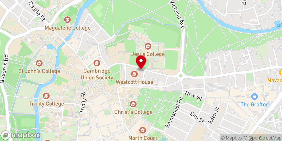 Map showing location of All Saints Church