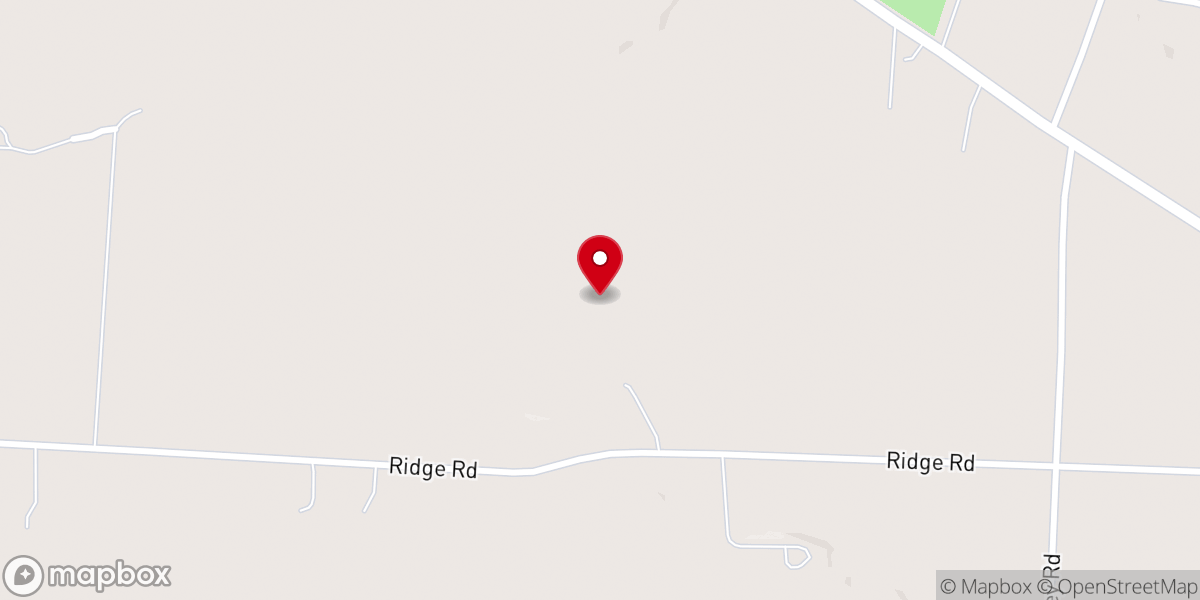 Map showing location of Fredericktown Free Will Baptist Church