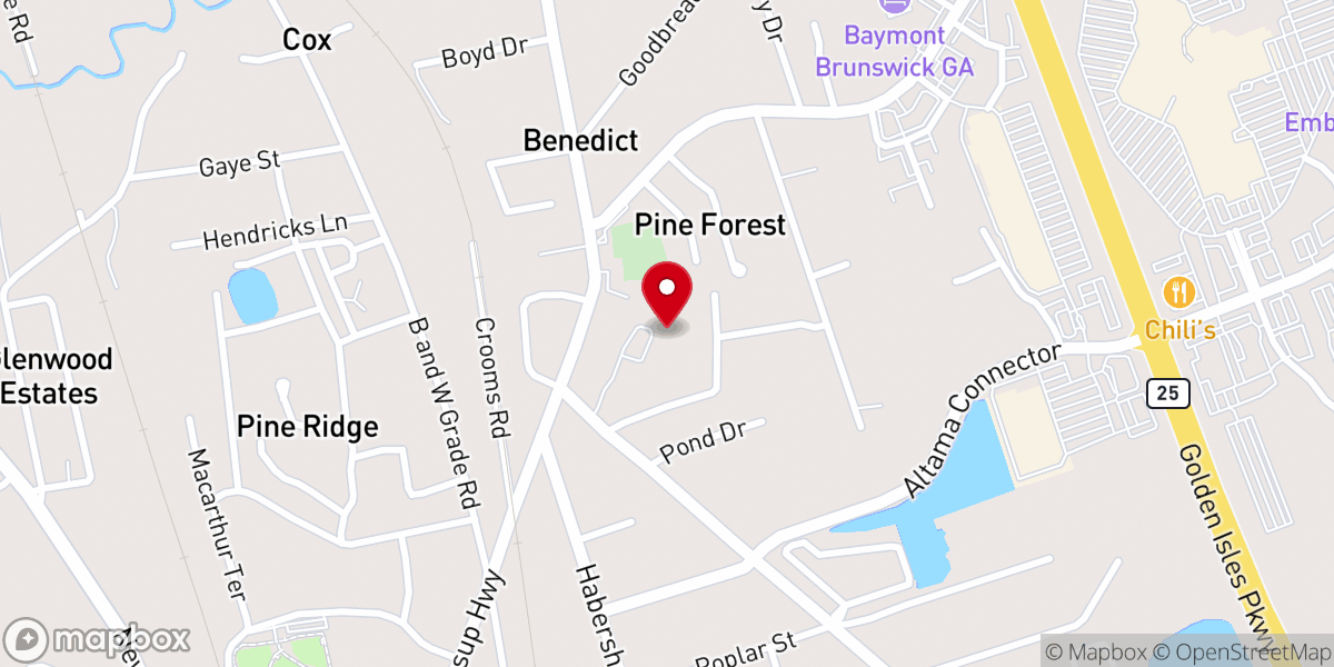 Map showing location of TAYLORS CHAPEL
