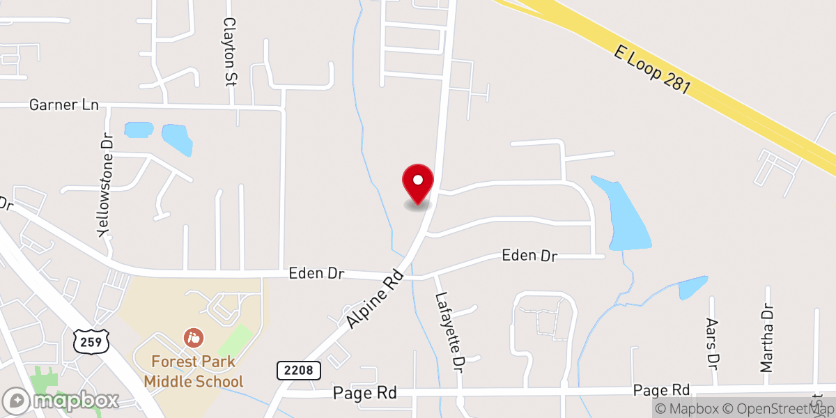 Map showing location of Unitarian Fellowship of Longview