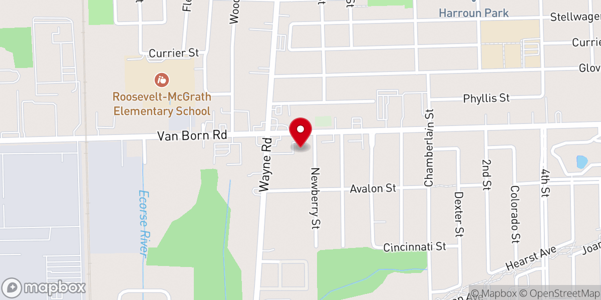 Map showing location of Rise Church