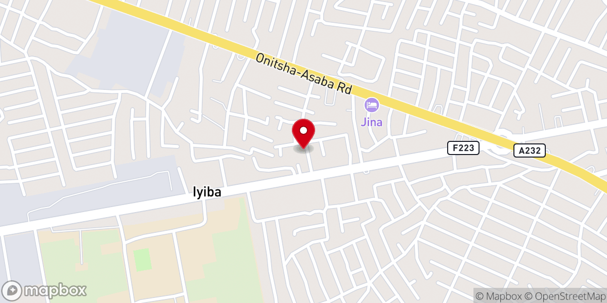 Map showing location of RCCG DELTA PROVINCE 9, JUBILEE MEG Parish