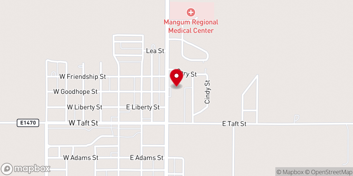 Map showing location of Living Water United Pentecostal Church