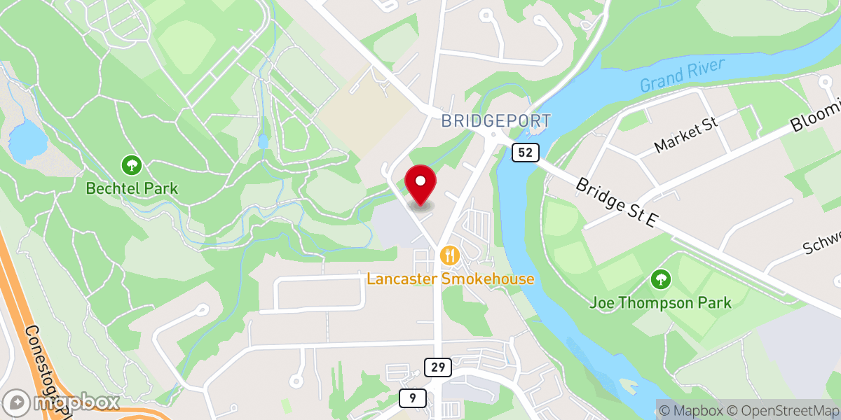 Map showing location of Frontline Church