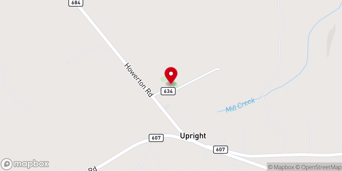 Map showing location of Lebanon United Methodist Church