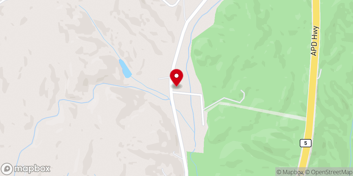 Map showing location of First Baptist Ellijay South