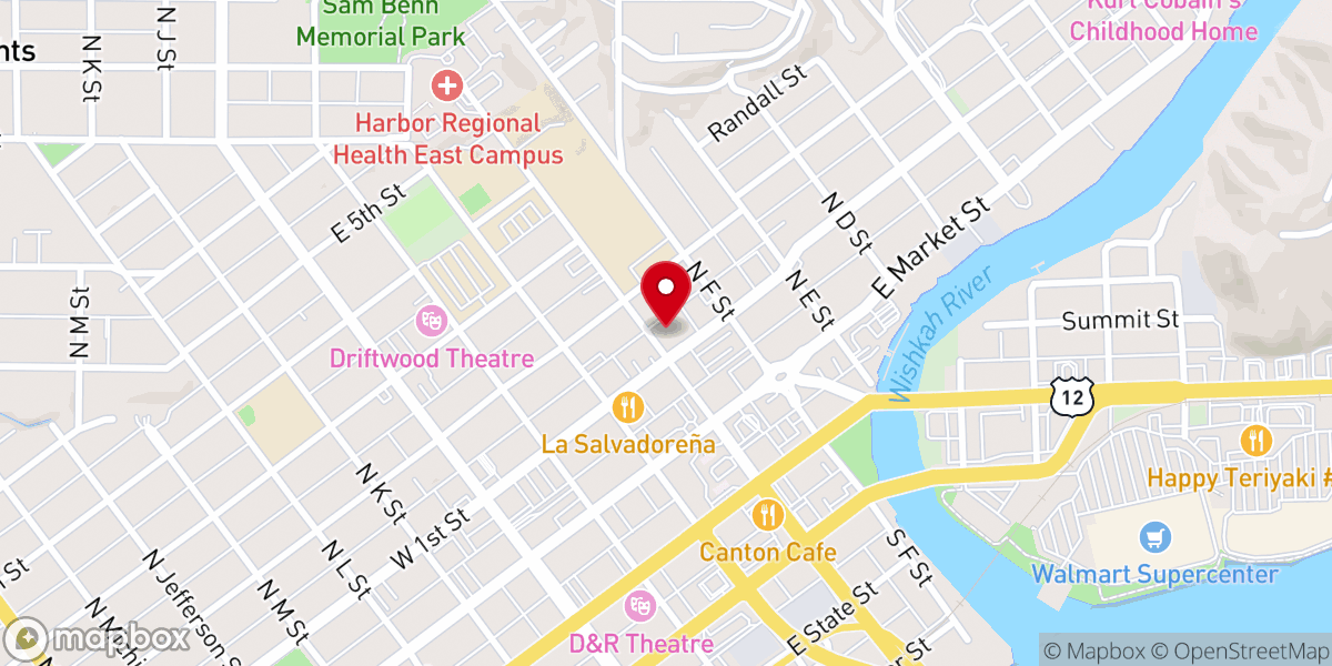 Map showing location of St Andrew's Episcopal Church