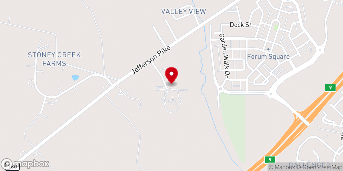 Map showing location of New Life Church