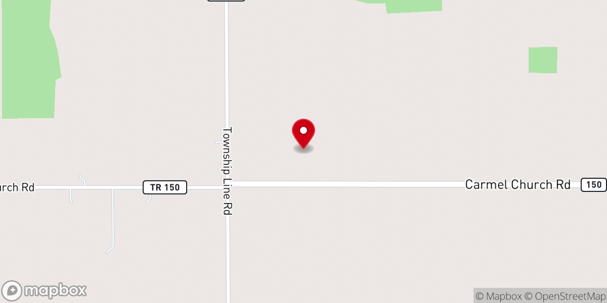 Map showing location of Hellwarth Farms