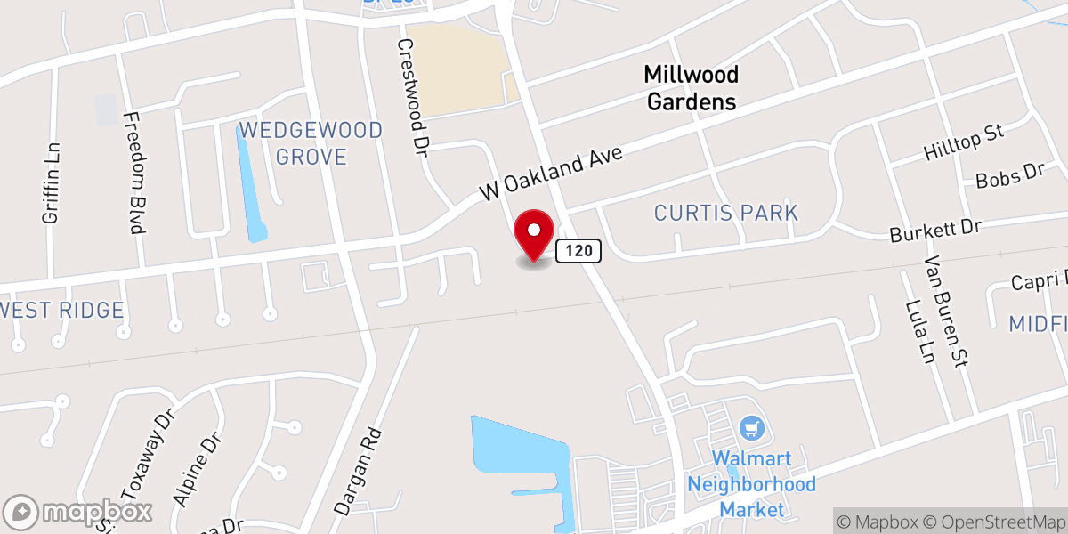 Map showing location of Temple Baptist Church and Temple Christian High School