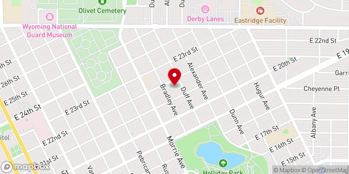 Map showing location of Trinity Lutheran Church and School