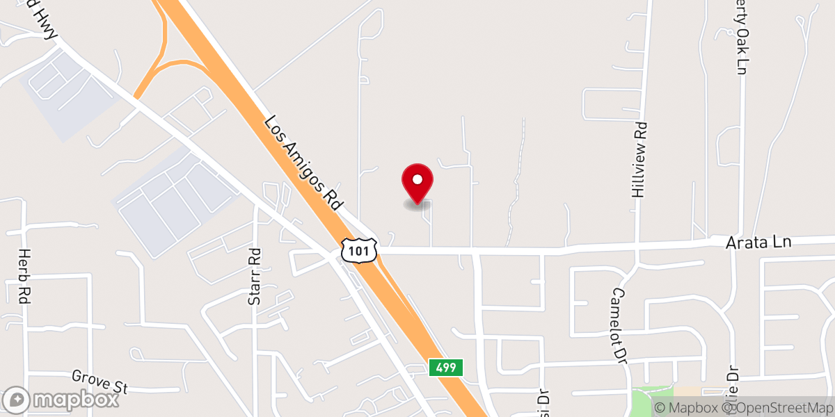 Map showing location of Newsong Church - Food Distribution Center