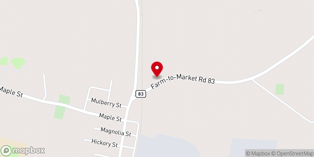 Map showing location of Pineland Church of Christ