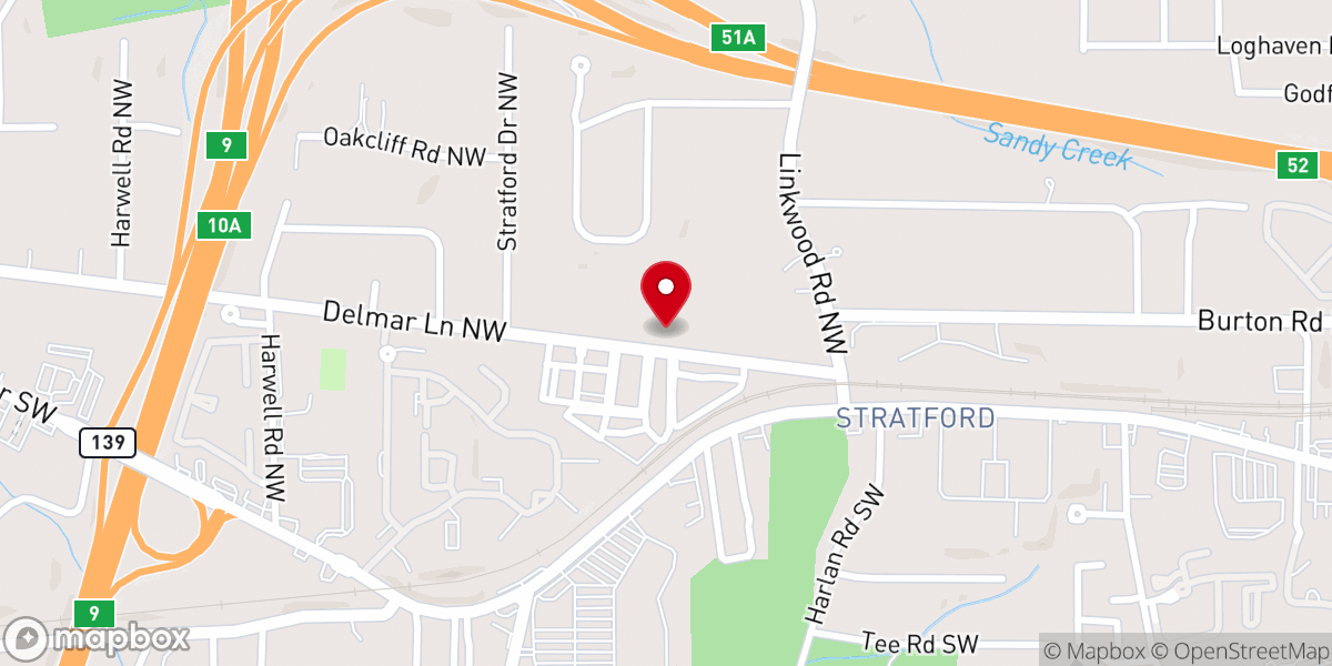 Map showing location of Open Door Evangelistic Pentecostal Church
