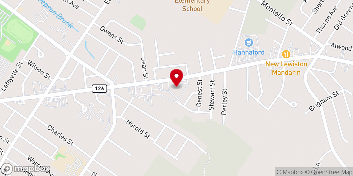 Map showing location of Holy Family Church