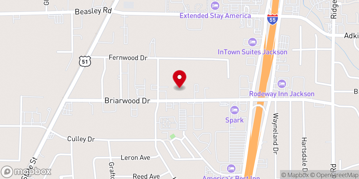 Map showing location of Mississippi United Methodist Conference